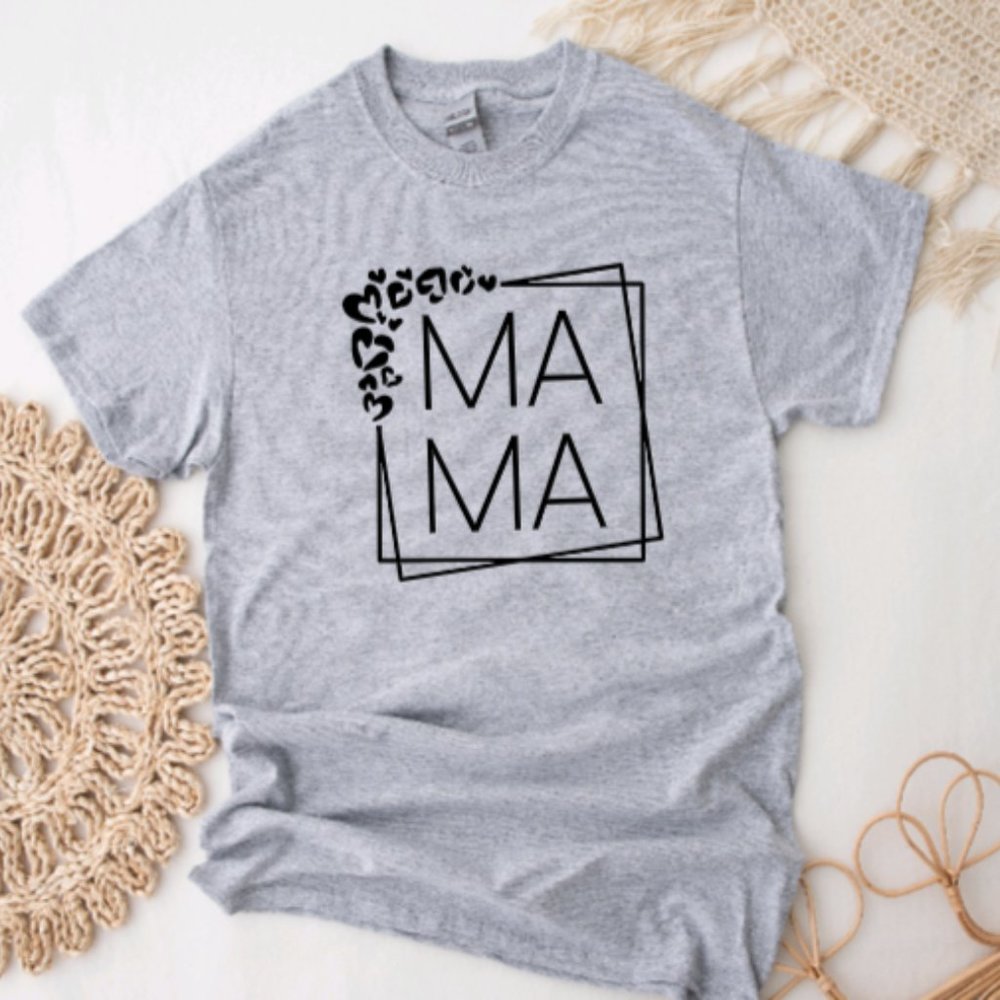 Mama T Shirt Gray